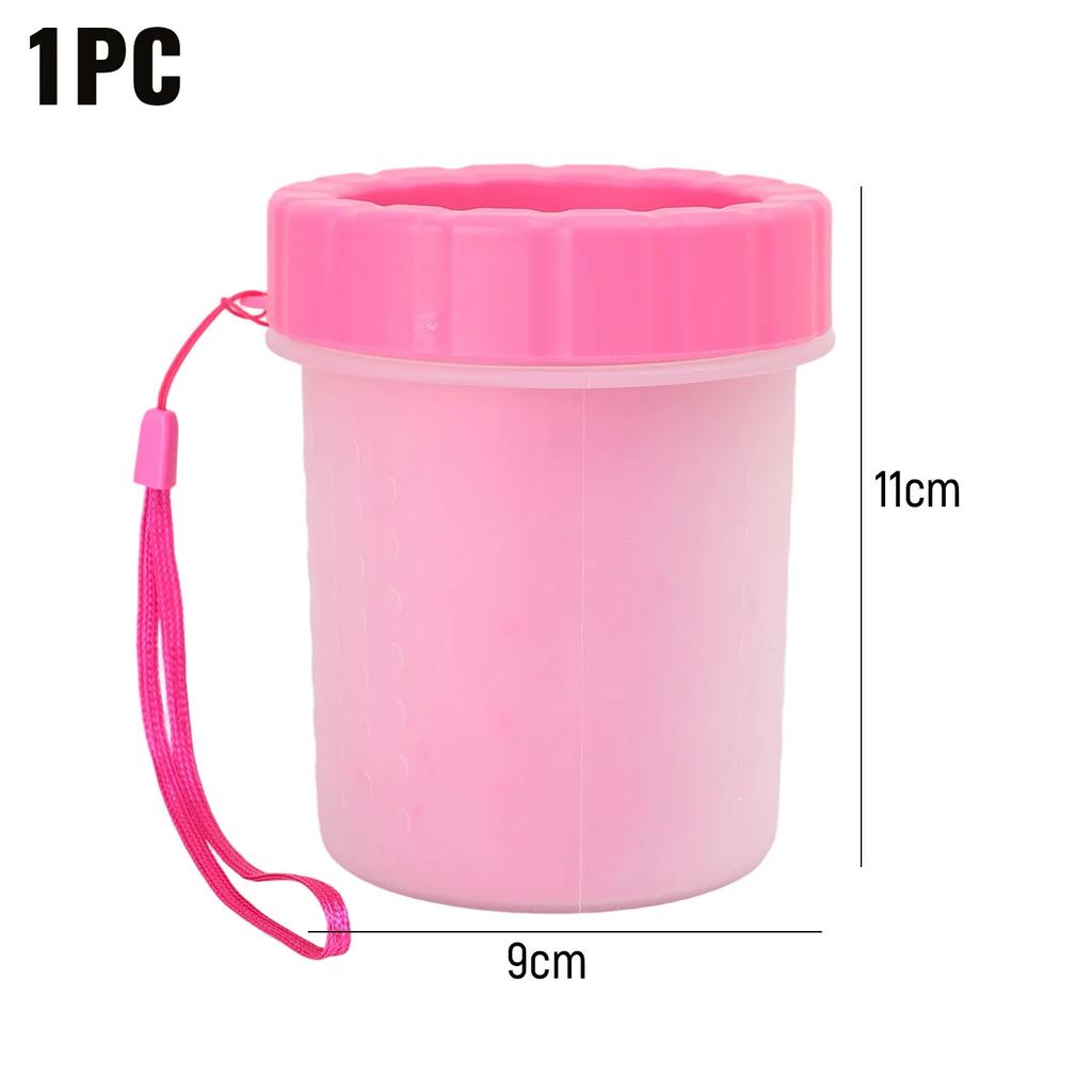 Portable Dog Paw Cleaner Cup Soft Silicone Bristles Pet Foot Washer for Muddy Paws Quick Cleaning Tool