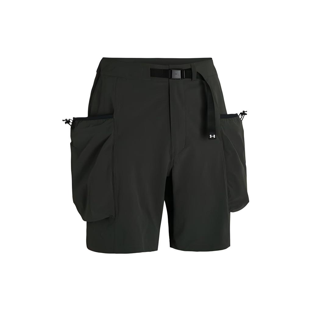 Under Armour Urban Outdoor Series Logo Patch Casual Loose Pocket Cargo Shorts Men Shorts Baroque-Green 1387985-310