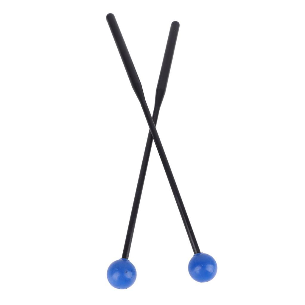 2 STK Trommelschlägel Perkussionsschlägel für Xylophon Glockenspiel Marimba Glocke Chimes Schwarzer Stab Blau