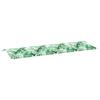 Bench Cushion Leaf Pattern 150 X 50 X 3 Cm Oxford Fabric