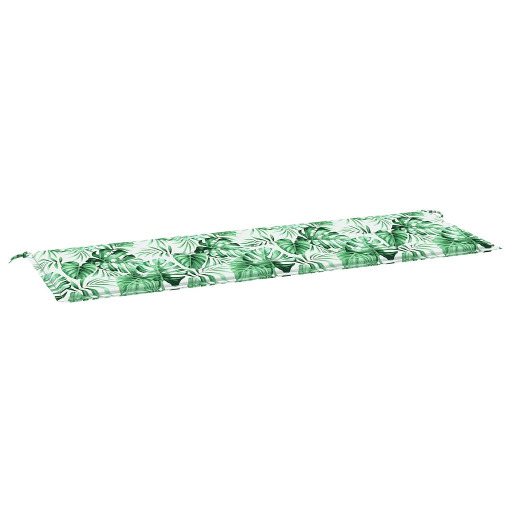 Bench Cushion Leaf Pattern 150 X 50 X 3 Cm Oxford Fabric