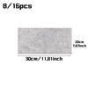 8/16pcs 20x30cm Marble Pattern Wall Sticker Self-Adhesive Waterproof Home Decoration For Living Room Kitchen Pvc Marble Wall
