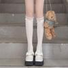 Lolita White Lace Bow Over-the-Knee Velvet Socks