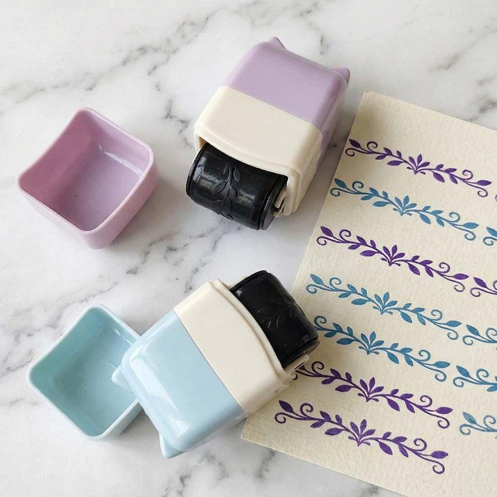 Convenient Pattern Roller Stamp Score Printing Painting Graffiti Gifts Toy Diary Album