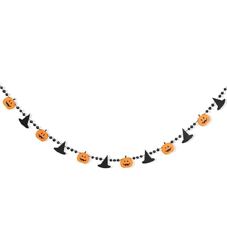 

Multipurpose Felt Holiday Bunting Flags Easy Hanging Halloween Decoration For Fireplaces Mantels Porch Classroom