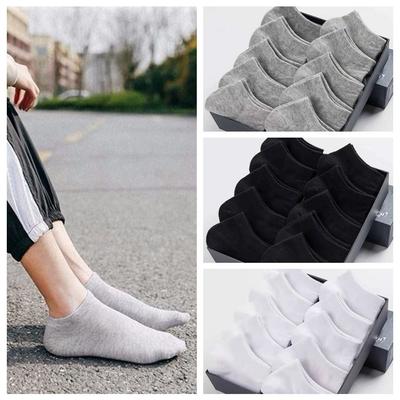 10 Paar niedrig geschnittene, einfarbige Herren-Kurzsocken, atmungsaktive Sportsocken aus Baumwolle, Unisex, für Damen und Herren