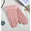 Women New Winter Thick Plush Gloves Fashion Warm Suede Outdoor Lady Touchscreen Driving Gloves Sports Cycling Mittens