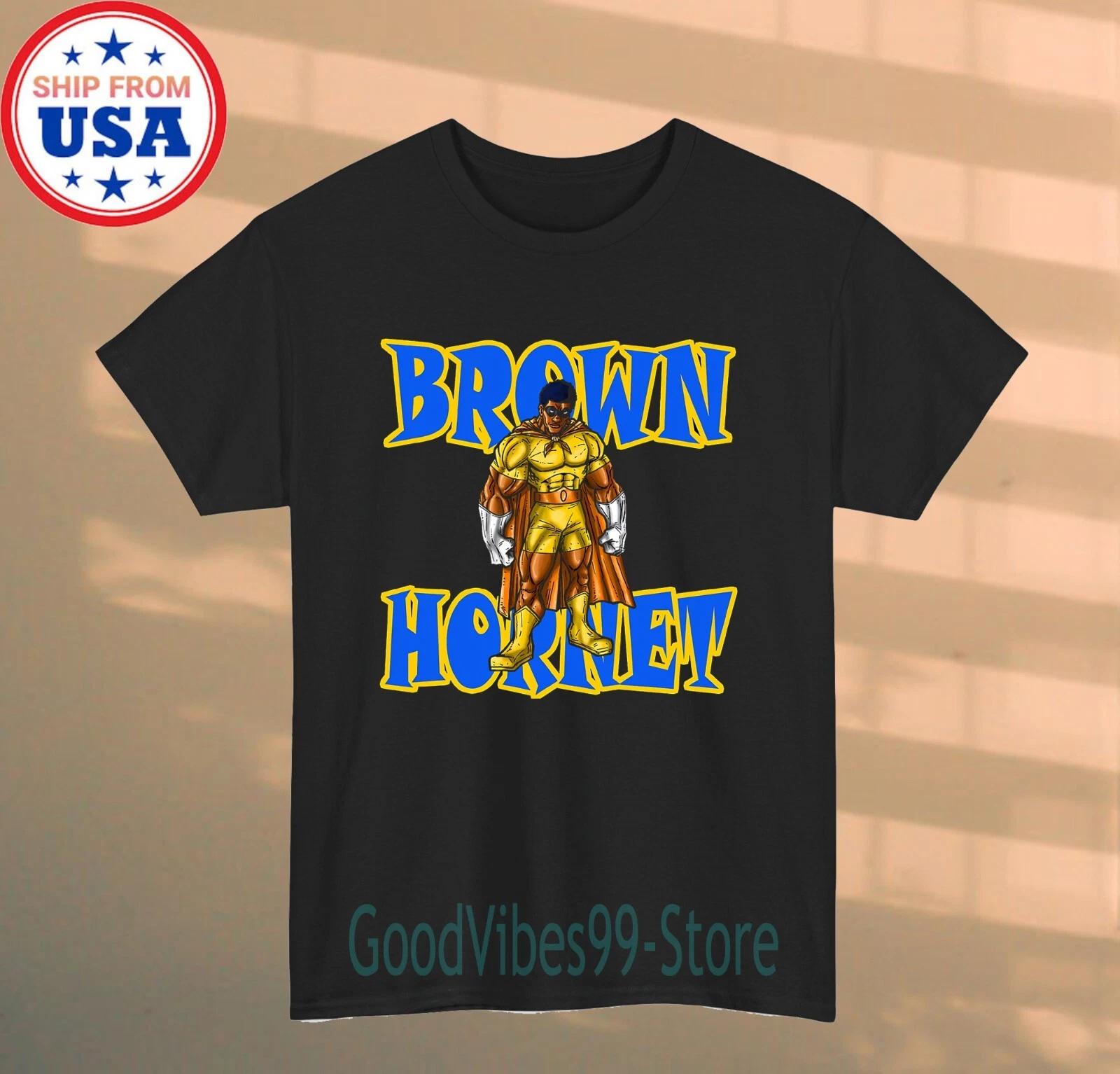 

Brown Hornet Cartoon Men s Black Size S-5XL 4XL