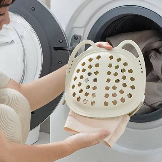Yousheng Silikon-BH Wäschenetz Hohles Mesh-Design Einfache Aufbewahrung Trocknen Aufhängedesign Socken Handschuhe Wäschebeutel