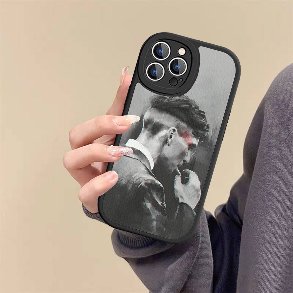 Movie P-Peaky-S B-Blinders Phone Case For IPhone 16 15 14 13 12 11 Pro Max Plus Soft Leather Cover