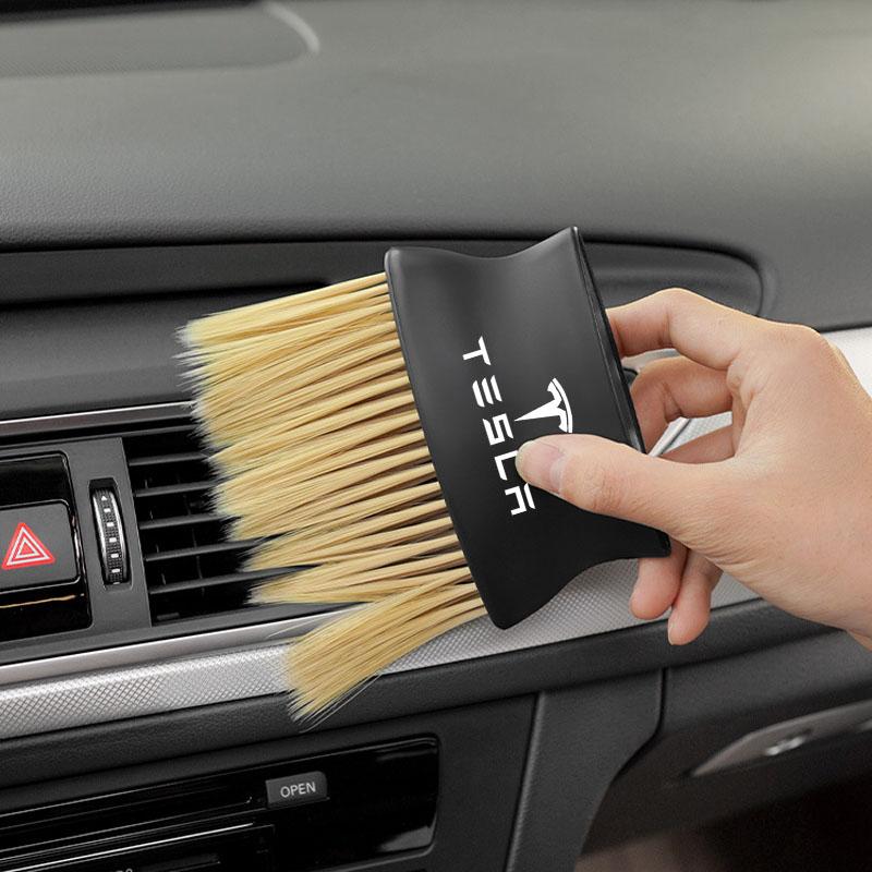 ALY1 Car Air Outlet Cleaning Tool Dust Brush Car Accessories Kit Key For Tesla Y X Model 3 S Roadster Juguete Coil Cybertruck Bonina
