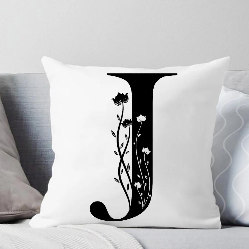 

Наволочка с буквенным принтом в простом стиле для автомобиля, украшения для офиса, гостиной, дома 40x40cm