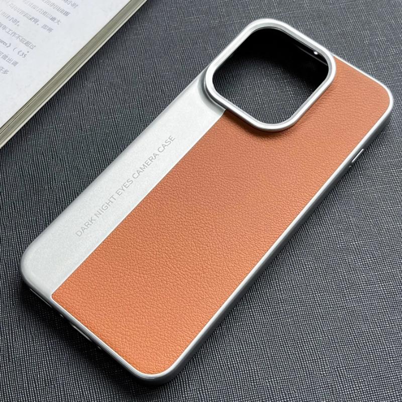 For OPPO Find X9 Pro Case Hard Business Luxury Leather Anti Fall Metal Lens Protect Cover For Find X9 Shell Shockproof Bumper