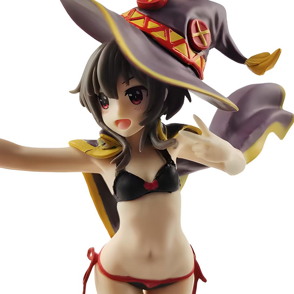 Anime Kono Subarashii Sekai Ni Shukufuku O! Megumin Figurine Swimsuit Style Standing Model Plaything Doll Aciton Figurine Pvc