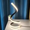 Modern Led Bedside Lamp Adjustable Spiral Night Light Usb Powered For Bedroom Living Room Office Decoration