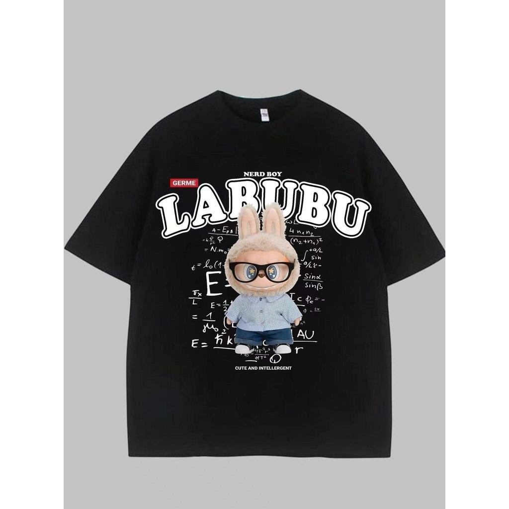 

2025 labubut shirt korean style fashion tops pure cotton summer short sleeves S