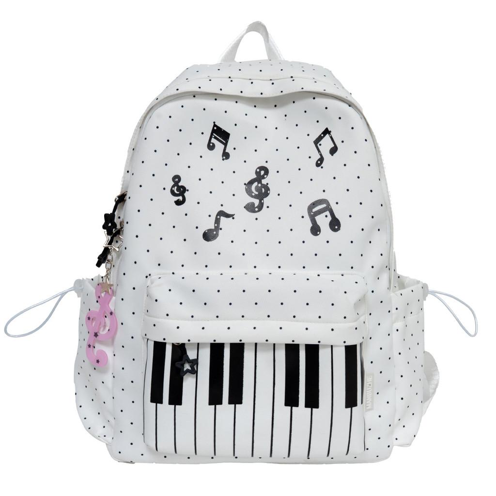 Nylon Rucksack mit Punktmuster für Mädchen und Jungen mit leichtem Design für Schule und Reisen