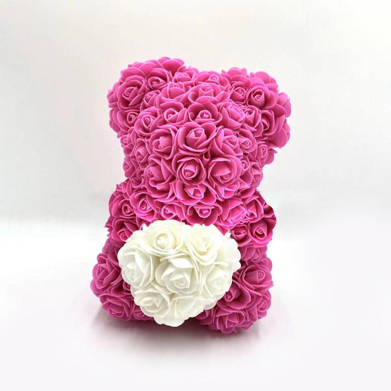 Kreative künstliche ewige Blume Valentinstag Liebe Rose Bär Weihnachtsgeschenk