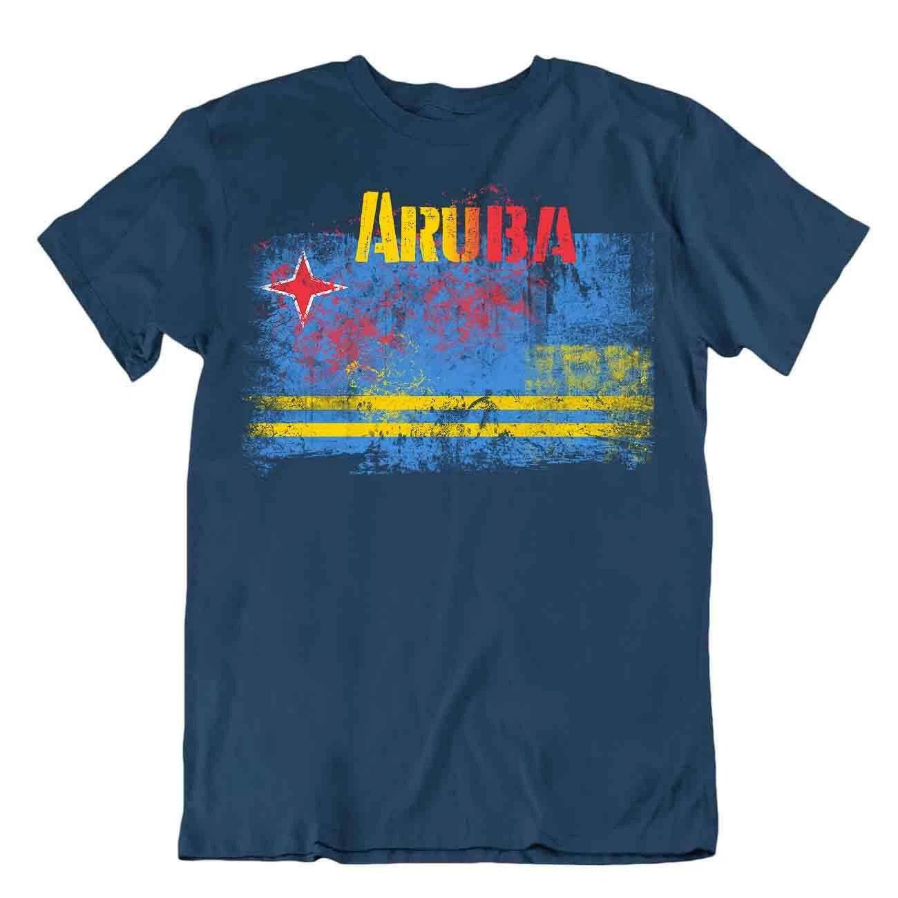 Aruba flag Tshirt T-shirt Tee top city map an island CARIBBEAN PRIDE SOUVENIR S