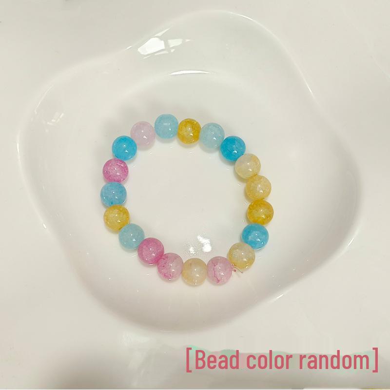 Dopamine Pink Elephant Ceramic Beaded Bracelet for Women: Unique, Sweet, and Versatile Design, Perfect for Students and Girlfriends.