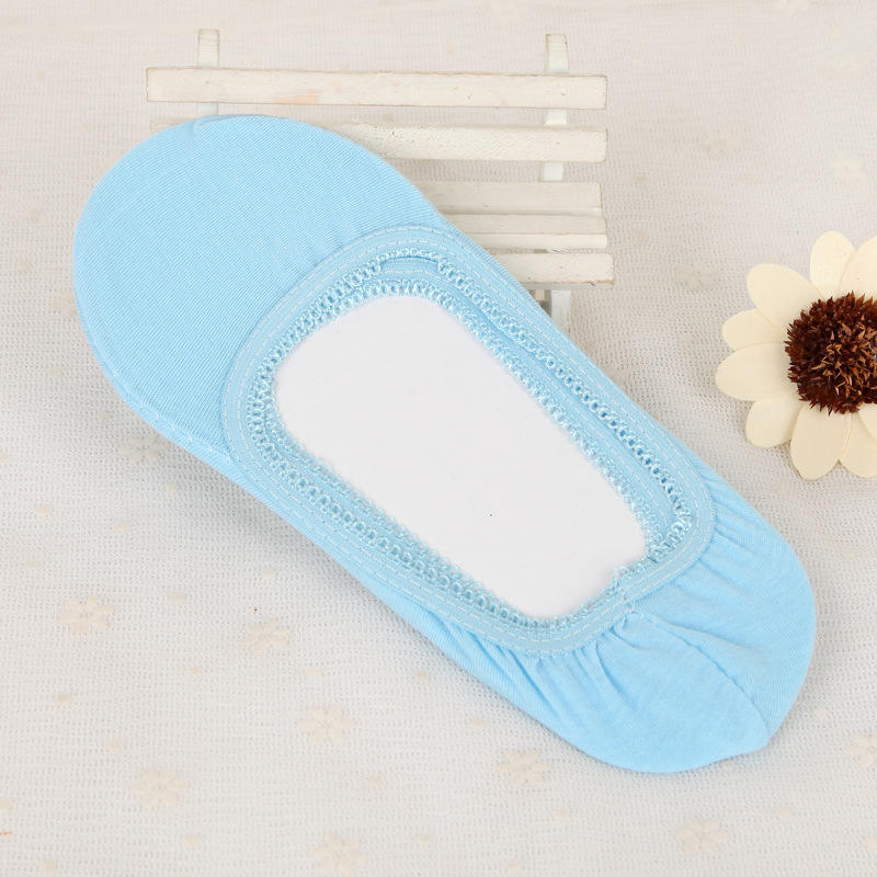 New Candy Color Boat Socks Non-slip Invisible Socks Women's Socks