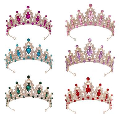 Hochzeitskrone Frisur Tiara Kristall Brautkrone Silberne Krone Tiara Hochzeitsstirnband Geburtstagsstirnband