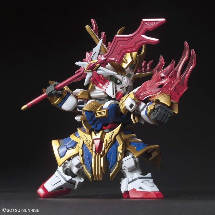 BANDAI SPIRITS SD Gundam Sangoku Souketsuden Zhang Fei God Gundam Color-Coded Plastic Model BAS5056754 Multicolor One Size