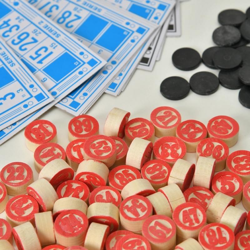 Travel Bingos Set Russian Lottos Bingos Game Strategy Board Game Education Toy