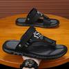 Fashion CYYTL Flip Flops Mens Summer Slippers Casual Shoes Beach Sandals Outdoor Slides Walking Comfort Designer Fashion Luxury Leather