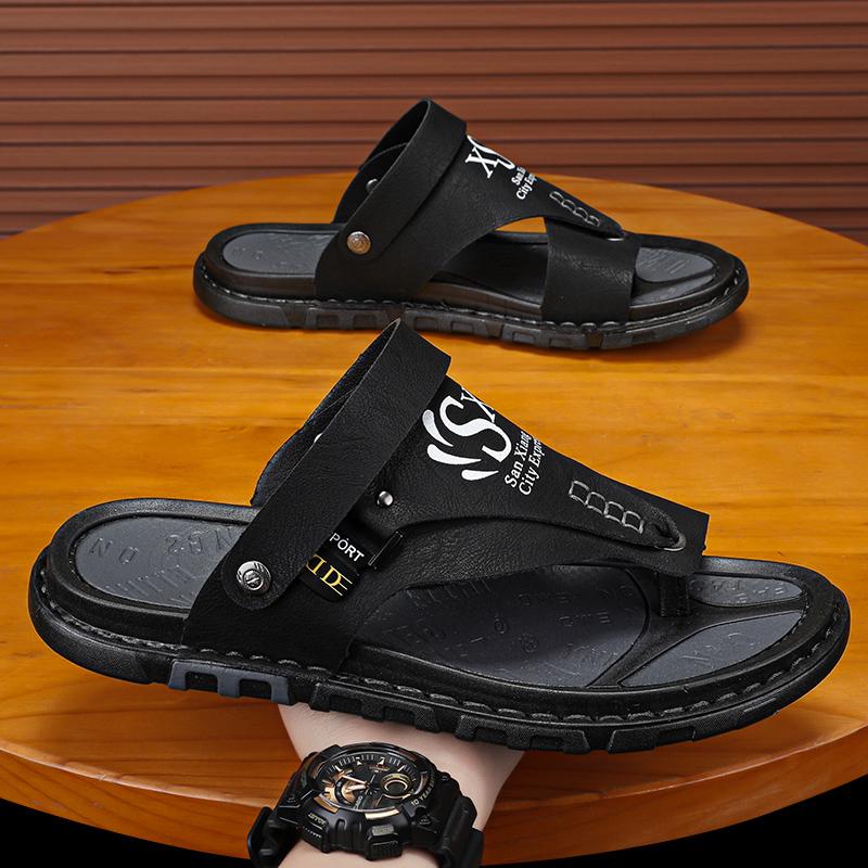 Fashion CYYTL Flip Flops Mens Summer Slippers Casual Shoes Beach Sandals Outdoor Slides Walking Comfort Designer Fashion Luxury Leather