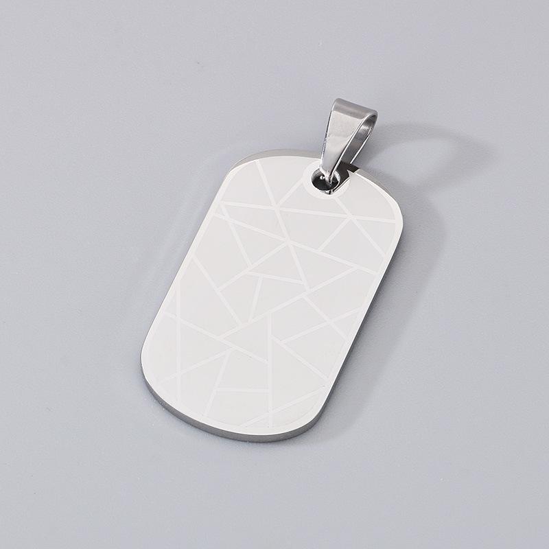 2025 Men's Wearing Necklace Simple Crack Military Cross Pendant