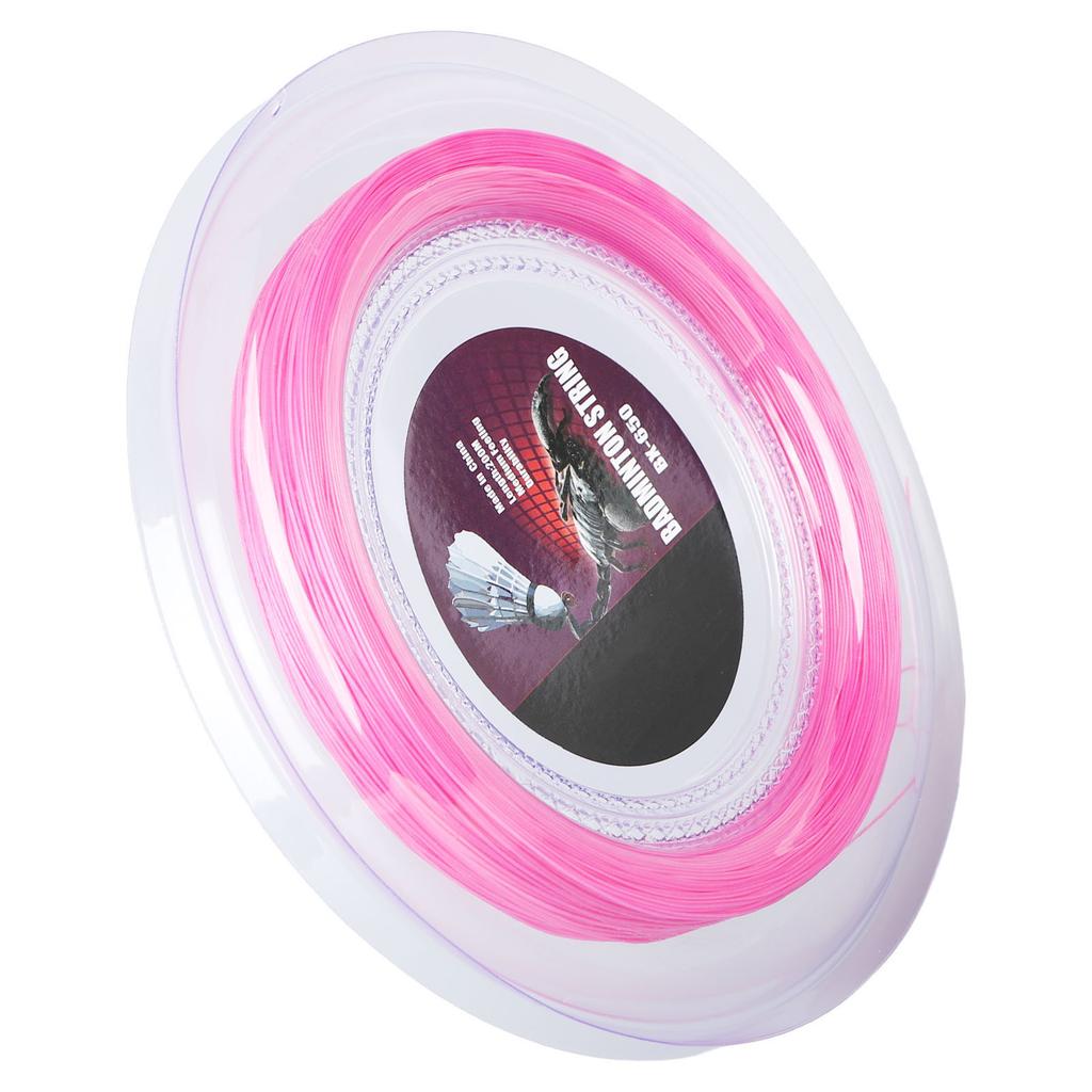 0.72mm 200m Badmintonschläger Saite Nylon Badminton Trainingsschläger Saitenlinie BX 650 Pink