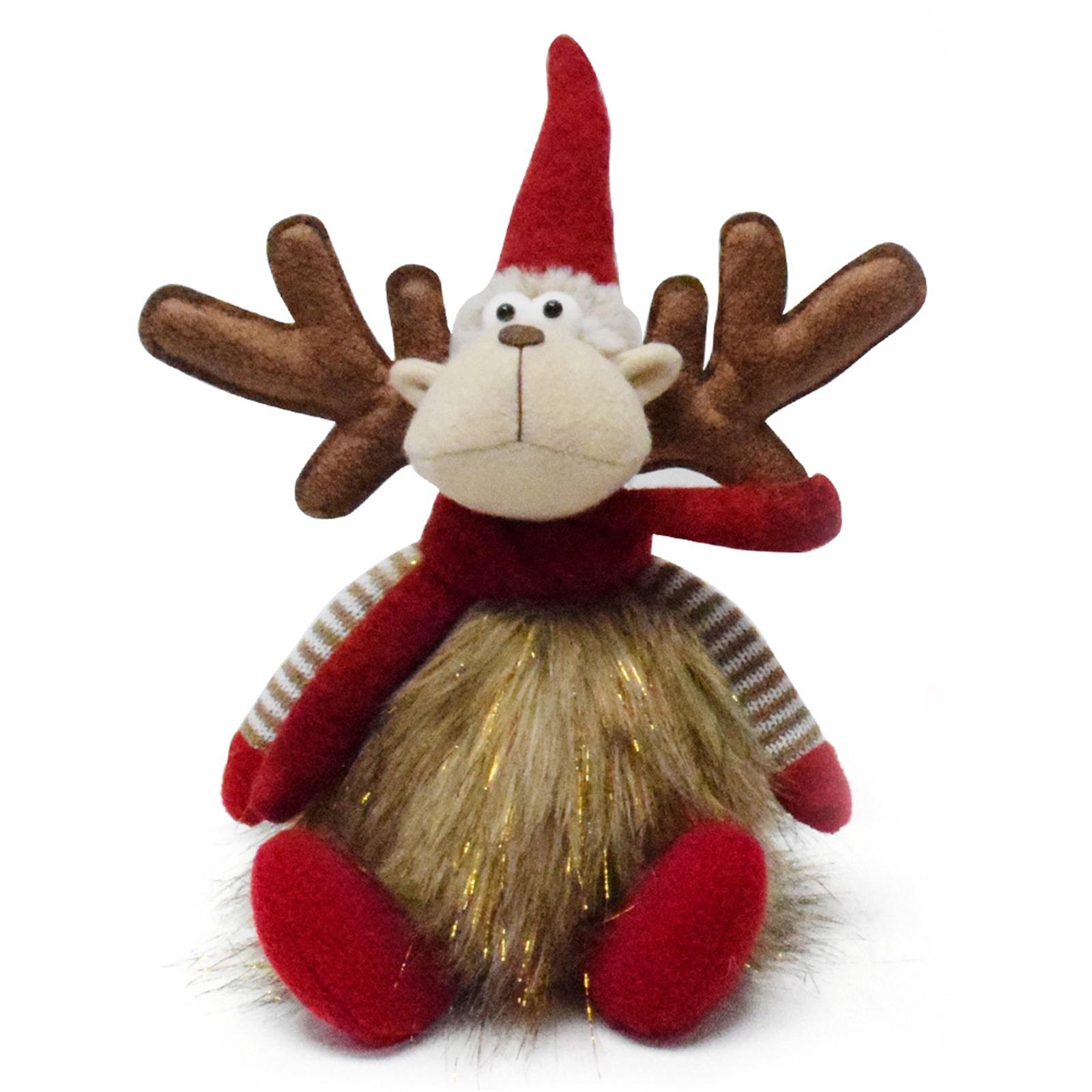 

Christmas, Plush Christmas Deer Gnomes, Handmade Elk Figurines, Horn Gnome Ornaments, Home Table Decorations One Size