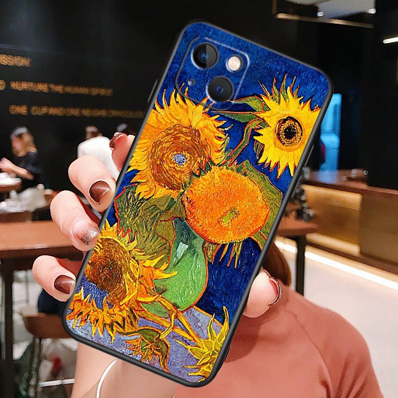

Beautiful Yellow Sunflower Phone Case For iPhone 16 Pro Max 15 13 12 11 14 Pro Max Plus 12 13 Mini XR 16e Funda Cover iPhone 14 Pro