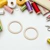 50pcs 7.5Cm Wooden Circle Discs Natural Round Wood Pieces For Diy Craft Pendant Coaster Decor Art Supplies Light Yellow