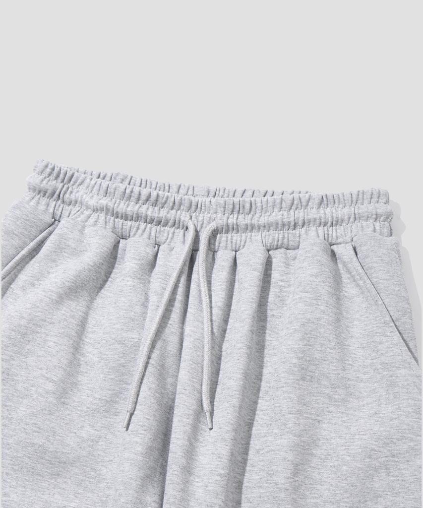 AGOD Side Pleat Curved Sweatpants [Gray]