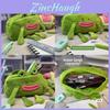 Cartoon Plush Frog Pen Case With Soft Fabric Storage For Students And School Supplies
