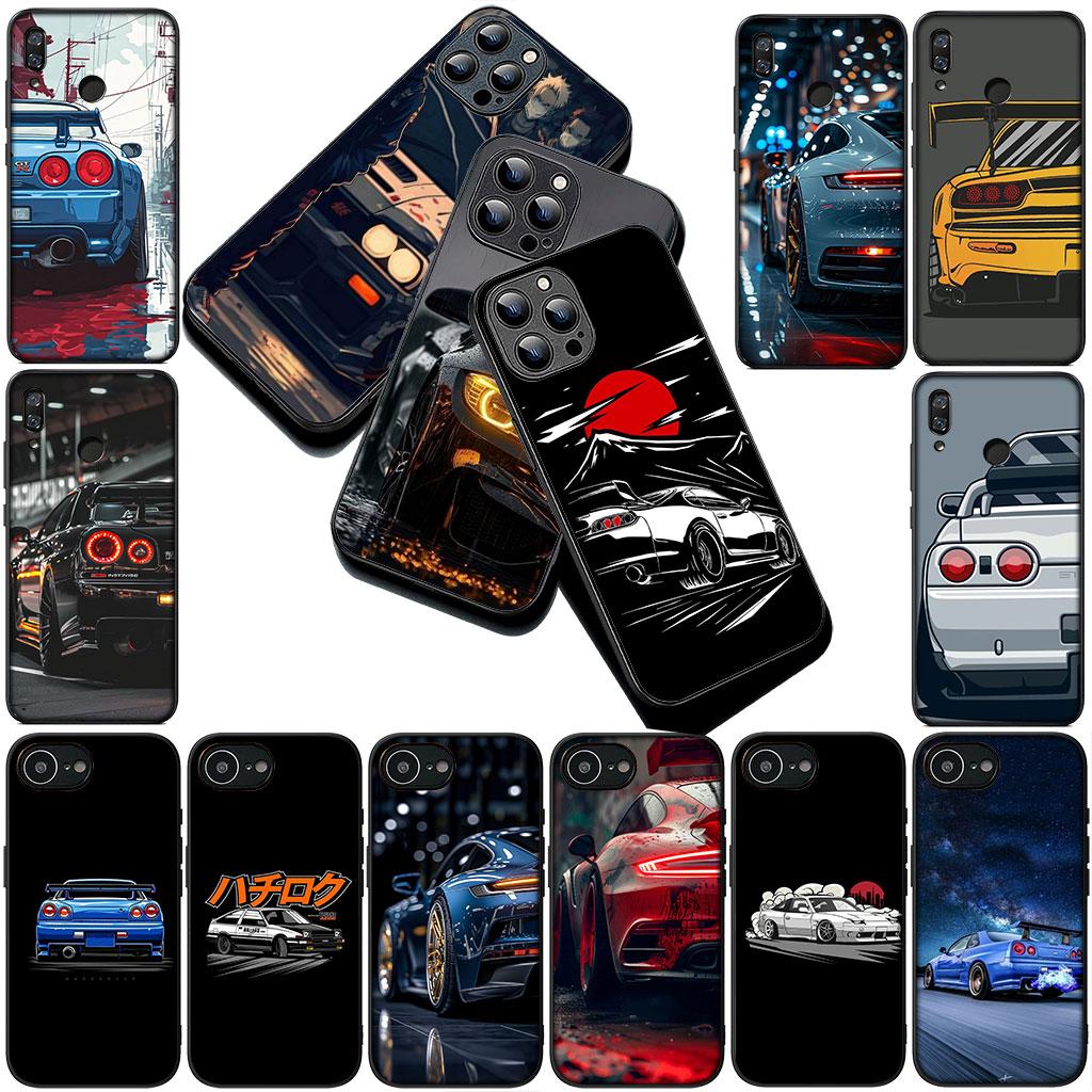 Casing Phone Cover for Huawei P30 P20 Mate 20 10 Lite Pro Y7 Y6P Y7A 2019 Nova 5T 3I Case Supercar Super Car Cartoon Taillights