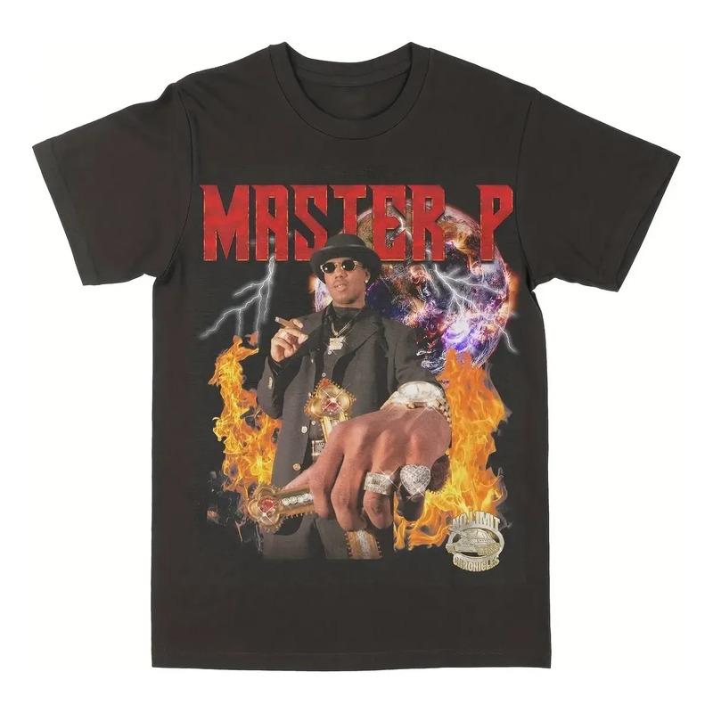 Camiseta Master P Fire Lightning Rings S разноцветный