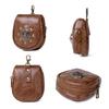 Portable Medieval Coin Bag PU Leather Belt Pouches Retro Waist Pack for Renaissance Halloween and Costume Parties