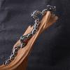 Mens Titanium Steel Dragon Head Bracelet Vintage Punk Style Biker Accessory Stainless Wristband Motorcycle Riders