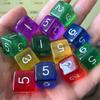12PCS Transparent Dice 16MM Education Math Games For Ideal for Juegos De Mesa Familiares Divertidos Kids Children Gift