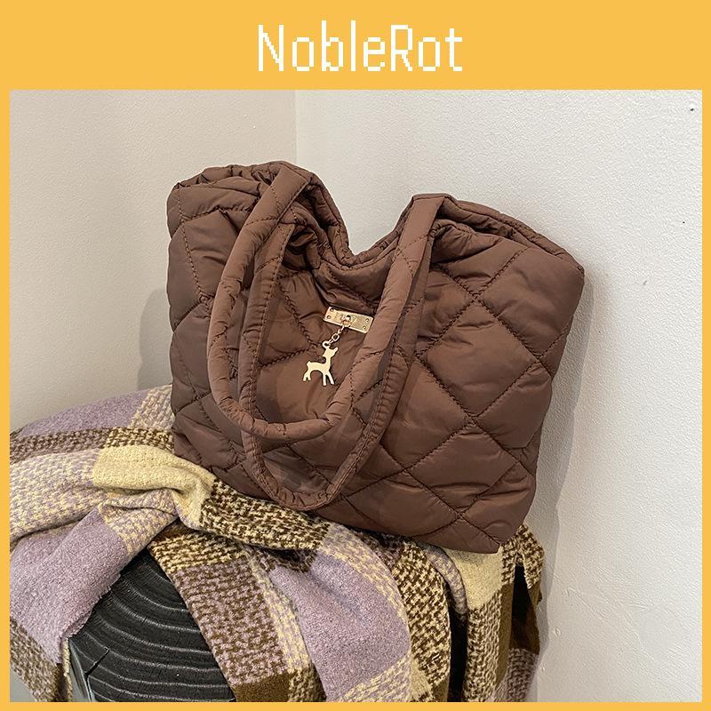 Spacious Stylish And Quilted Tote Bag For Women Available In Black Khaki And Coffee