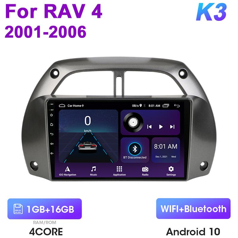 

2 Din Android 12 автомобильное радио для Toyota RAV4 Rav 4 2001 - 2006 мультимедийный видеоплеер GPS 4G Carplay авто стерео QLED головное устройство