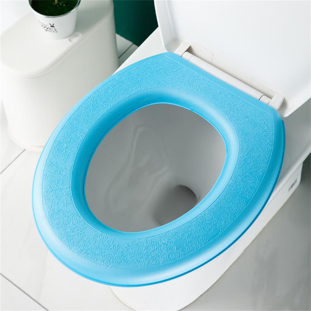 

Waterpoof Soft Toilet Seat Cover Bathroom Washable Closestool Mat Pad Cushion O-shape Toilet Seat Bidet Toilet Cover Accessories синій