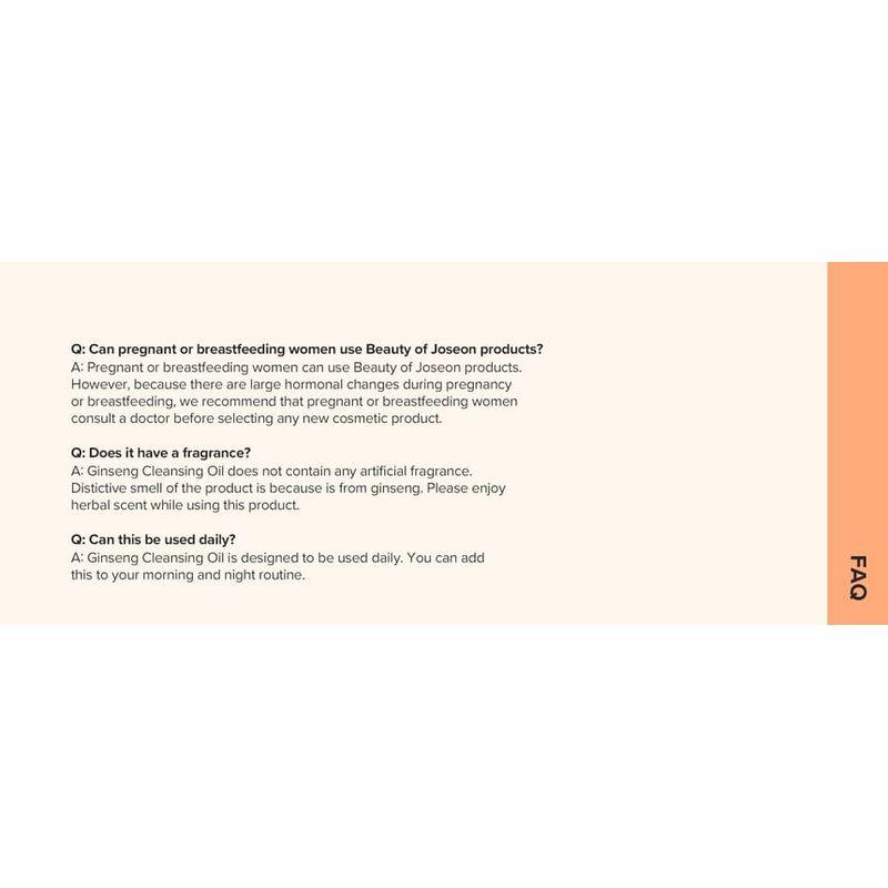 Beauty of Joseon Ginseng Cleansing Oil