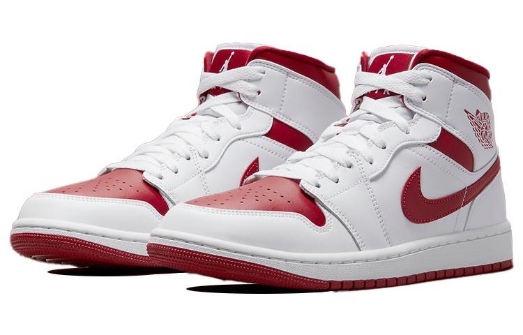 Air Jordan 1 Mid 'White Pomegranate' Donna BQ6472-161