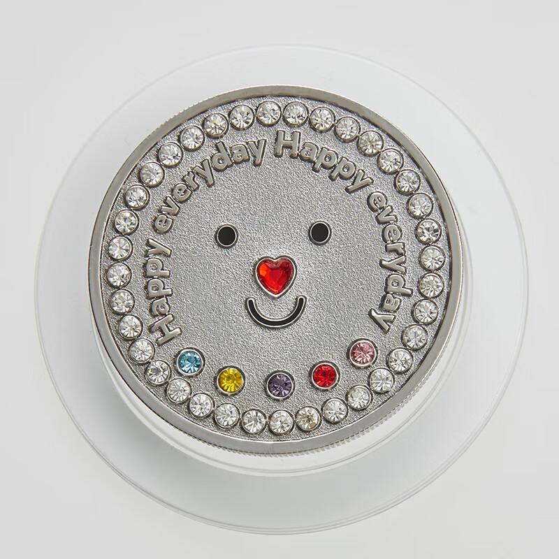Tagi "Tapijin Coin" Magnetic Phone Case Stand, Happy Fortune Coin, Multi-Color Folding Creative Universal Magnetic Stand, Lucky Happy Silver Coin
