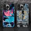 Ghost In the Shell Phone Case Black IMD Colorful Silver Suitable Case for iPhone 17 16 E 15 14 13 12 11 XS Pro Max