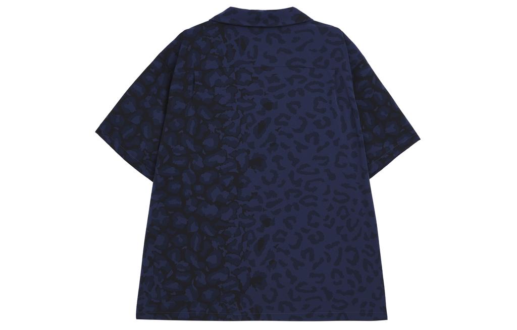 Nike SB SS24 Print Bowler Short Sleeve Button Down Skate Top Shirt Unisex Midnight Marine Blue FN2596-410